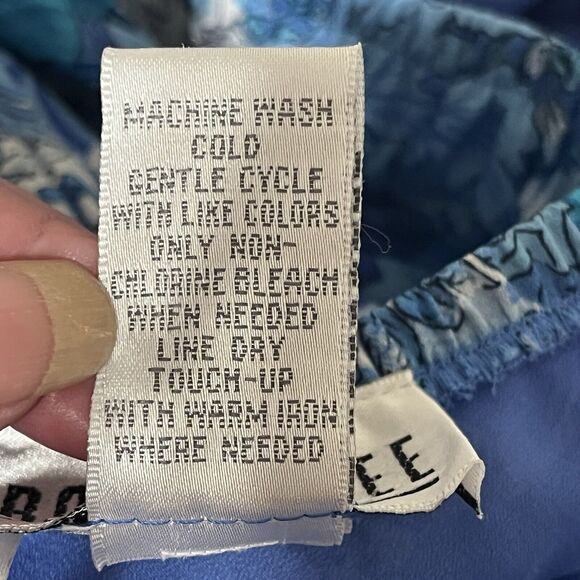 2 Piece Skirt Set Sz 12 Blue Floral Fairy Lace Ruffles Cottagecore Boho Y2k - Picture 12 of 14